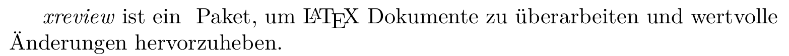 Beispiel für einen Text nach der Überarbeitung in LaTeX