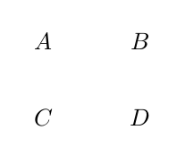 Ein Quadrat A,B,C, und D.